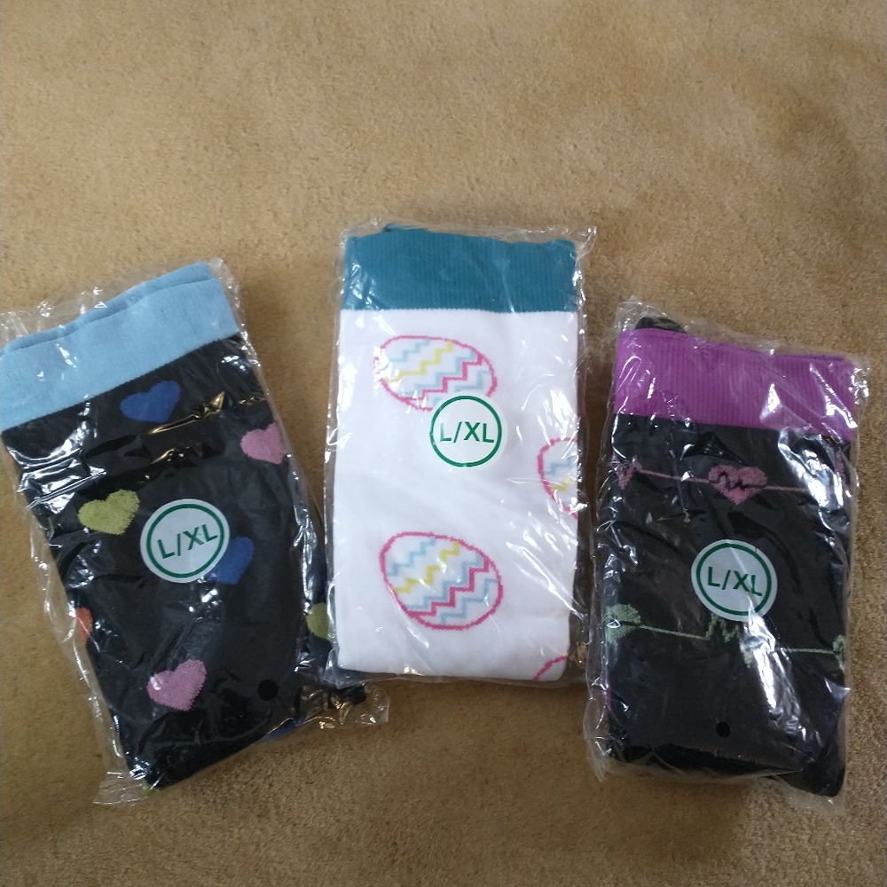 Compression knee socks set of three